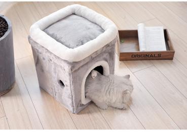 Großhandel B2B Katzenhaus Höhle Klettergerüst für Hauskatzen Klappbares Katzenbett